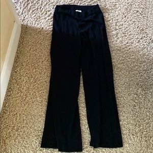 Black knit pants from Somewhere Lately the Drop